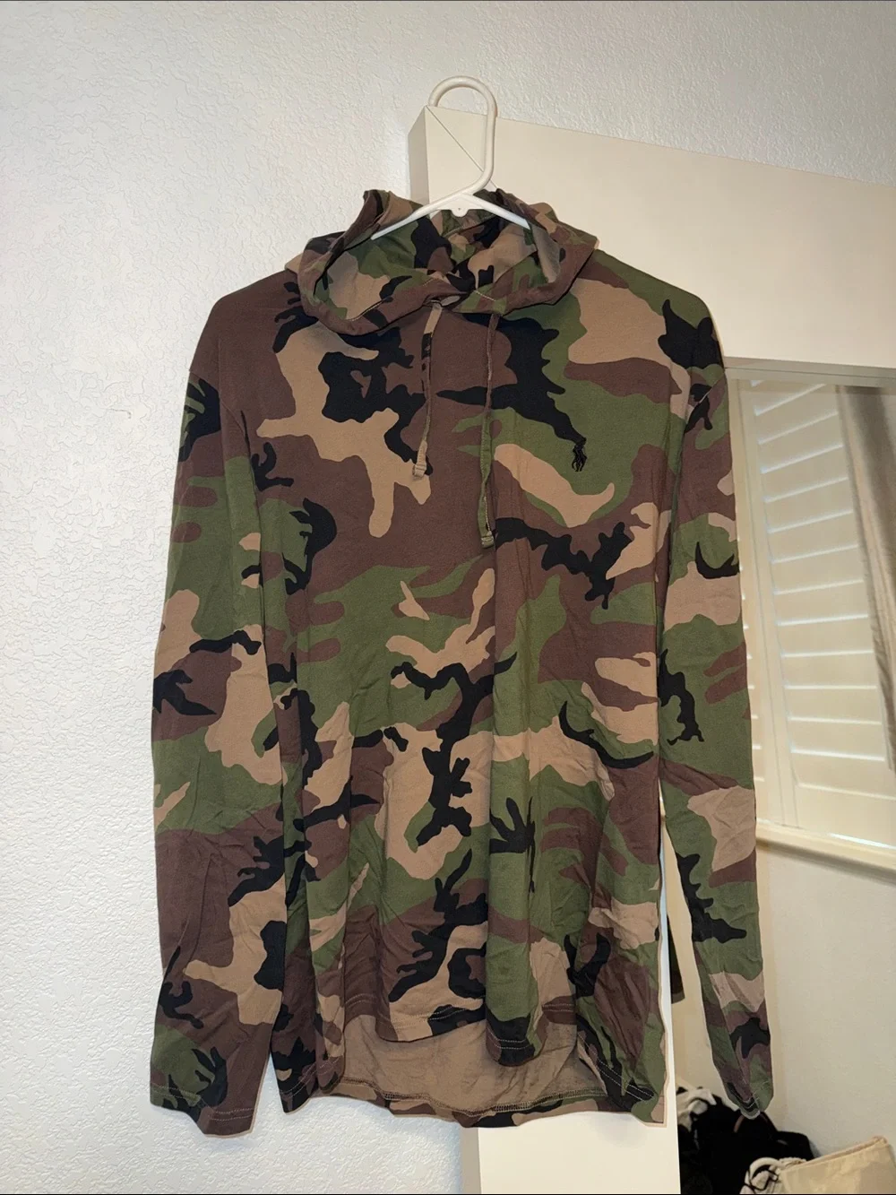 Polo by Ralph Lauren Camouflage Hooded Shirt Jacket - Green, Brown, Black